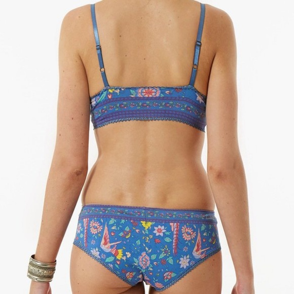 Spell designs lovebird bralette bloomer set S blue - Picture 3 of 8